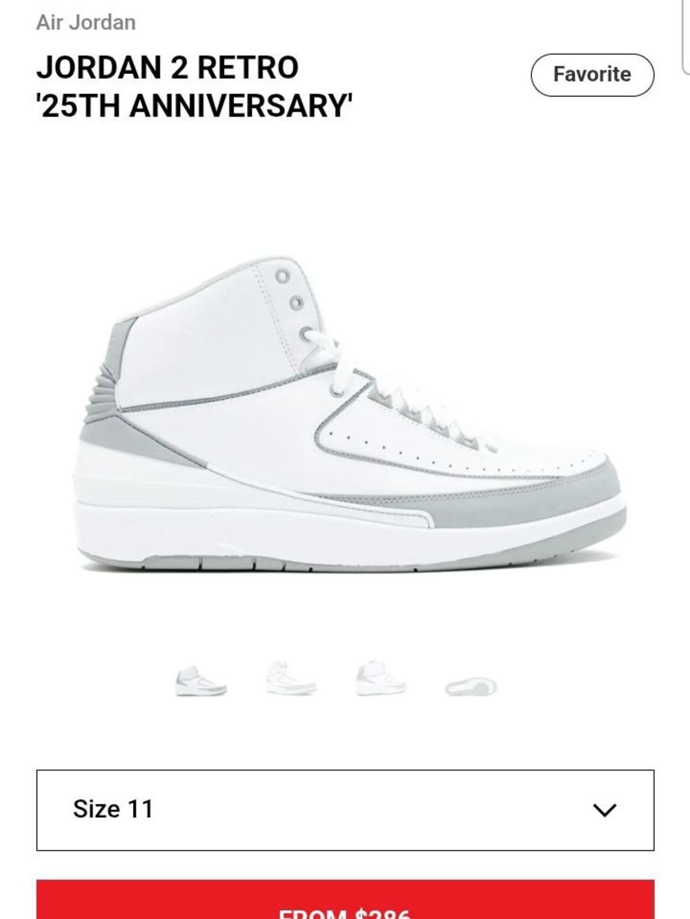 Jordan 2 Retro Men's High-Top Sneakers - White/Grey